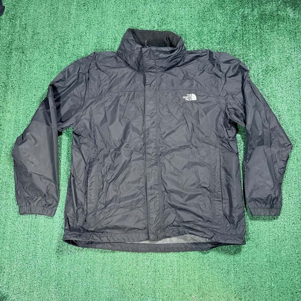 The North Face Hyvent Mens Black Rain Jacket Size XL